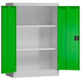Artikelbild 1 für ClassiX Metallschrank X-530295 lichtgrau, gelbgrün 80,0 x 38,0 x 120,0 cm, aufgebaut, Artikelnummer 184568