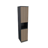 Artikelbild 1 für fm Regalschrank Sidney, 4260429769605 lavagrau, eiche natur 40,0 cm 44,2 cm, Artikelnummer 413887