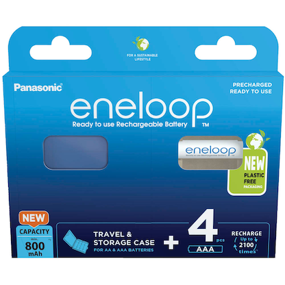 Artikelbild 2 für 4 eneloop Akkus Micro AAA 800 mAh, Artikelnummer 796522