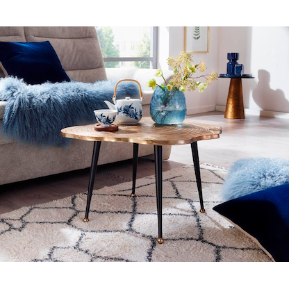 Artikelbild 4 für WOHNLING Couchtisch Aluminium gold 64,0 x 64,0 x 37,0 cm, Artikelnummer 166458