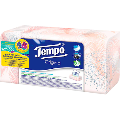 Artikelbild 4 für Tempo Taschentücherbox Original 4-lagig weiß, 100 Tücher, Artikelnummer 528747