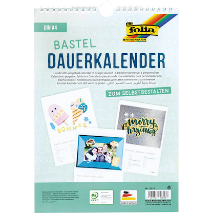 Artikelbild für folia Kalender zum Selbstgestalten 21,0 x 30,1 cm jahresunabhängig, Artikelnummer 848794