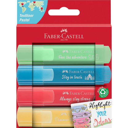 Artikelbild 19 für FABER-CASTELL TL 46 Pastell Textmarker farbsortiert, 4 St., Artikelnummer 370517