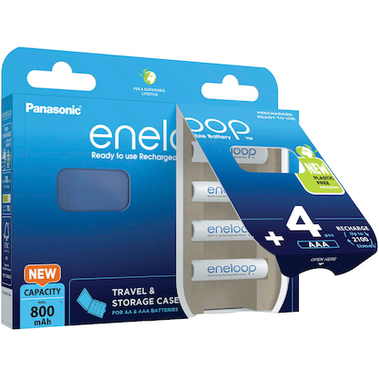 Artikelbild für 4 eneloop Akkus Micro AAA 800 mAh, Artikelnummer 796522