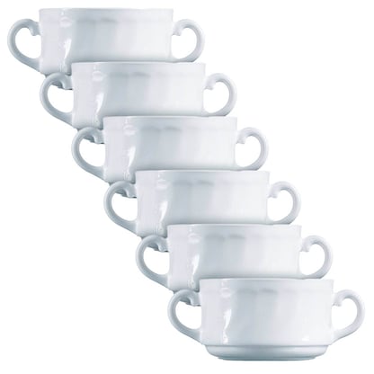 Artikelbild für 6 ARCOROC Suppentassen Trianon White weiß 320,0 ml, Artikelnummer 977243