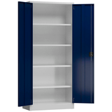 Artikelbild 1 für ClassiX Metallschrank X-530331 enzianblau, lichtgrau 80,0 x 38,0 x 180,0 cm, aufgebaut, Artikelnummer 184589