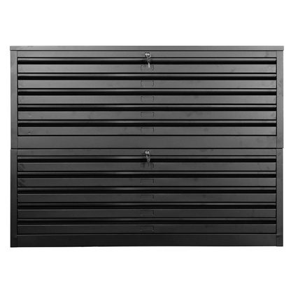 Artikelbild 5 für Gürkan Planschrank schwarz 10 Schubladen 140,0 x 95,0 x 105,0 cm, Artikelnummer 564620