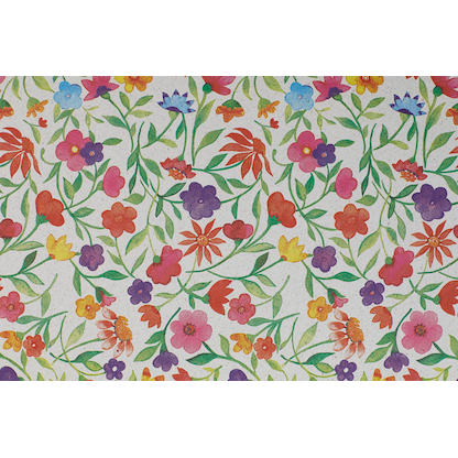 Artikelbild 2 für JUNG SCHÖNER VERPACKEN Geschenkpapier aus Graspapier Blumen mehrfarbig, 20,0 m, Artikelnummer 386054