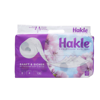 Artikelbild 3 für Hakle Toilettenpapier Sanft & Sicher 4-lagig, 8 Rollen, Artikelnummer 329813