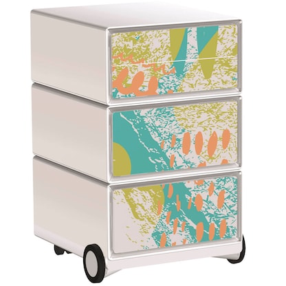 Artikelbild für PAPERFLOW easyBox Colour Rollcontainer weiß, bunt 4 Auszüge 39,0 x 43,6 x 64,2 cm, Artikelnummer 214878