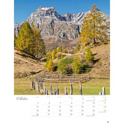 Artikelbild 11 für Heye Monats-Wandkalender Wege zum Träumen 2026, Artikelnummer 551182