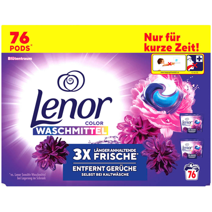 Artikelbild 2 für Lenor COLOR PODS® Waschmittel Caps, 76 St., Artikelnummer 527368