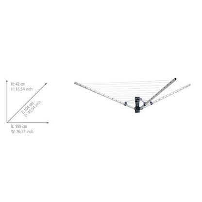 Artikelbild 9 für WENKO Wandwäschetrockner silber, Artikelnummer 530889