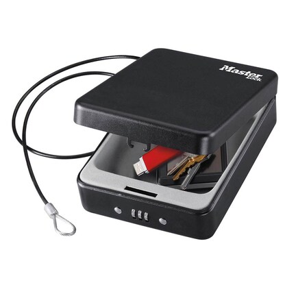 Artikelbild 2 für Master Lock® Tragbarer Tresor P005CEURBLKHRO schwarz 15,0 x 20,3 x 6,6 cm, Artikelnummer 727822