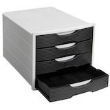 Artikelbild 1 für office discount Schubladenbox schwarz 1001-DO-31, DIN A4 mit 4 Schubladen, Artikelnummer 837391