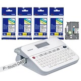 Artikelbild 1 für brother P-touch D400 Beschriftungsgerät-Set weiß, grau, Artikelnummer 200517