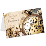 Artikelbild 1 für LUMA Ruhestand Karte Uhr DIN B6, Artikelnummer 404042