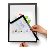 Artikelbild 1 für LMG Magnetrahmen selbstklebend schwarz A4, 1 St., Artikelnummer 228629