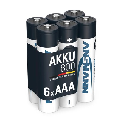 Artikelbild 2 für 4 + 2 GRATIS: 4 ANSMANN Akkus maxE Micro AAA 800 mAh + GRATIS 2 St., Artikelnummer 536363