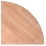 Artikelbild 1 für HAMMERBACHER Verbindungsplatte VLE91 nussbaum, dreieckig abgerundet 80,0 x 80,0 x 2,5 cm, Artikelnummer 656417