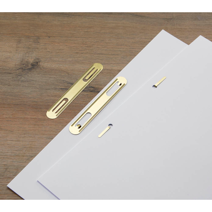 Artikelbild 2 für 100 MOOG & LANGENSCHEIDT Heftstreifen messing Metall, Artikelnummer 648622