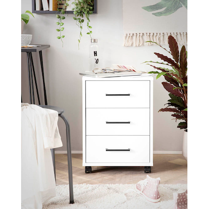 Artikelbild 4 für MÖBELPARTNER Ruby Rollcontainer weiß 3 Auszüge 40,1 x 50,0 x 57,0 cm, Artikelnummer 323834