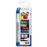 Artikelbild 1 für STAEDTLER Lumocolor chalk marker Kreidemarker farbsortiert 2,4 mm, 4 St., Artikelnummer 464311