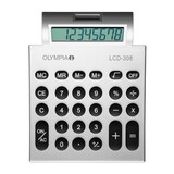 Artikelbild 1 für OLYMPIA LCD-308 Taschenrechner silber, Artikelnummer 544262