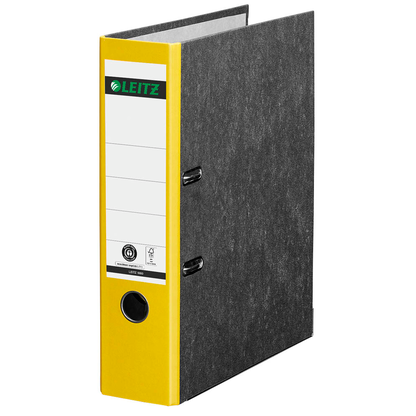 Artikelbild 2 für AKTION: 10 LEITZ 1080 Ordner gelb marmoriert Karton 8,0 cm DIN A4, Artikelnummer 653818