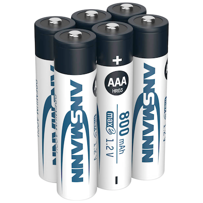 Artikelbild 3 für 4 + 2 GRATIS: 4 ANSMANN Akkus maxE Micro AAA 800 mAh + GRATIS 2 St., Artikelnummer 536363