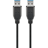 Artikelbild 1 für goobay USB 3.0 A Kabel 1,8 m schwarz, 1 St., Artikelnummer 363594