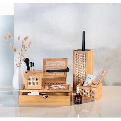 Artikelbild 3 für WENKO WC-Garnitur Allegre braun Holz, Artikelnummer 816312