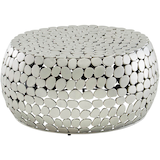 Artikelbild 1 für WOHNLING Couchtisch Aluminium silber 66,0 x 66,0 x 32,0 cm, Artikelnummer 166617