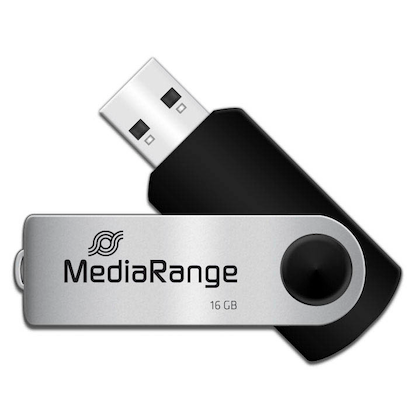 Artikelbild 4 für AKTION: MediaRange USB-Stick MR910 schwarz, silber 16 GB, Artikelnummer 456386