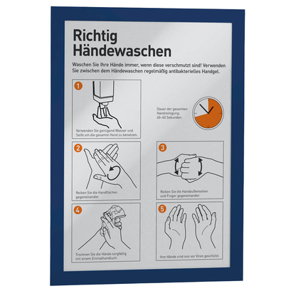 Artikelbild für DURABLE Magnetrahmen selbstklebend DURAFRAME® blau A4, 2 St., Artikelnummer 693549