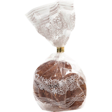 Artikelbild 1 für folia Zellglas-Bodenbeutel XL weißer Spitzendruck 18,0 x 30,0 cm 10 St., Artikelnummer 962148