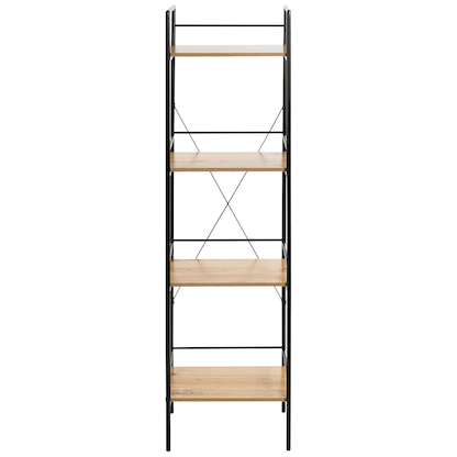 Artikelbild 3 für HAKU Möbel Beistellregal schwarz, eiche 34,0 x 27,0 x 130,0 cm, Artikelnummer 591501