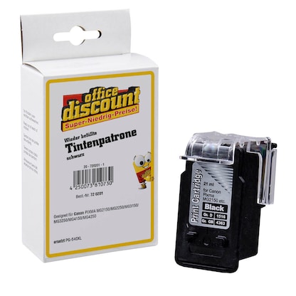 Artikelbild 23 für office discount schwarz Druckkopf kompatibel zu Canon PG-540XL, Artikelnummer 720201