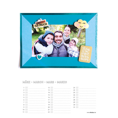 Artikelbild 2 für folia Kalender zum Selbstgestalten 21,0 x 30,1 cm jahresunabhängig, Artikelnummer 848794
