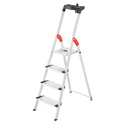 Artikelbild 5 für Hailo Stehleiter einseitig L80 ComfortLine silber 4 Stufen, H: 161,0 cm, Artikelnummer 825897