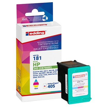 Artikelbild 12 für edding EDD-181 color Druckerpatrone kompatibel zu HP 343 (C8766EE), Artikelnummer 108480