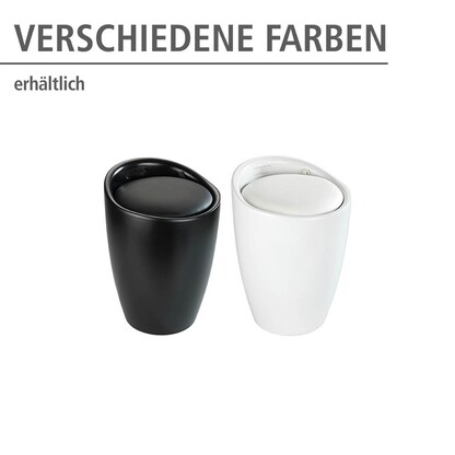 Artikelbild 5 für WENKO Badhocker mit Wäschesammler Candy 24228100 weiß matt, Artikelnummer 531263