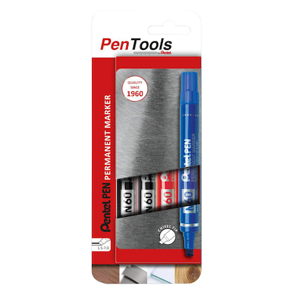 Artikelbild 5 für Pentel PenTool N50XL-PRO1AEU Permanentmarker farbsortiert 1,5 - 7,0 mm, 4 St., Artikelnummer 860967