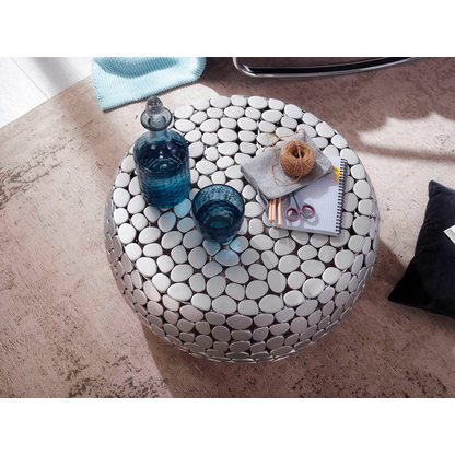 Artikelbild 4 für WOHNLING Couchtisch Aluminium silber 66,0 x 66,0 x 32,0 cm, Artikelnummer 166617