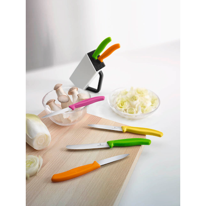 Artikelbild 4 für VICTORINOX Frühstücksmesser Swiss Classic silber, gelb glatt, 1 St., Artikelnummer 322523