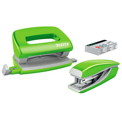 Artikelbild für AKTION: LEITZ Locher und Heftgeräte Set NeXXt WOW grün mit Prämie nach Registrierung, Artikelnummer 680948