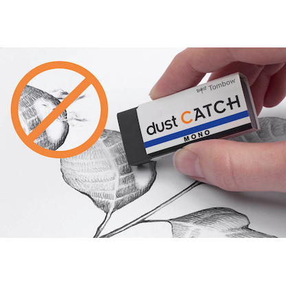 Artikelbild 3 für Tombow Radiergummi MONO dust CATCH schwarz, 1 St., Artikelnummer 399100