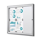 Artikelbild 1 für Showdown® Displays Schaukasten S B1 grau 6x DIN A4, Artikelnummer 618855