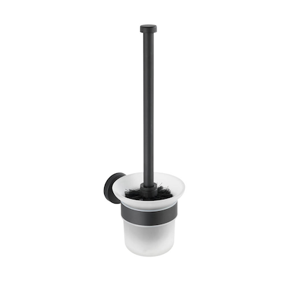 Artikelbild 2 für WENKO WC-Garnitur Bosio schwarz, matt Metall, Artikelnummer 531372