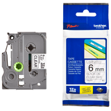 Artikelbild 1 für brother Schriftband TZe-111 TZE111, 6 mm schwarz auf transparent, Artikelnummer 653055